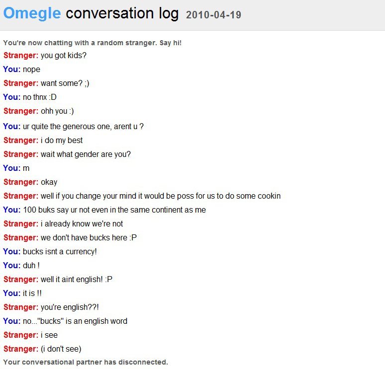 Young girl omegle