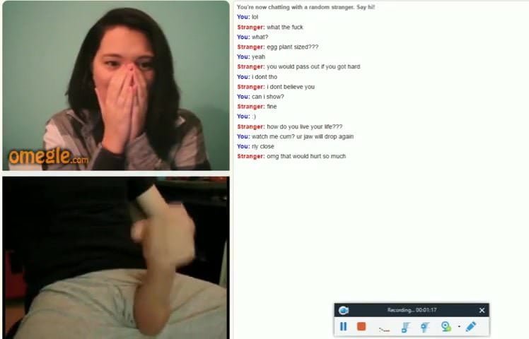Big dick omegle reaction