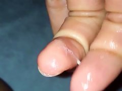 Girl fingers creamy pussy