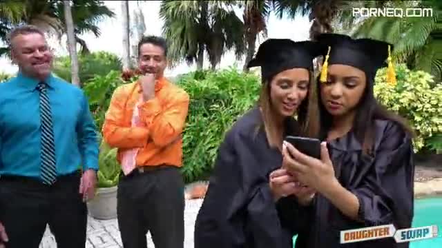 Daughter swap graduation