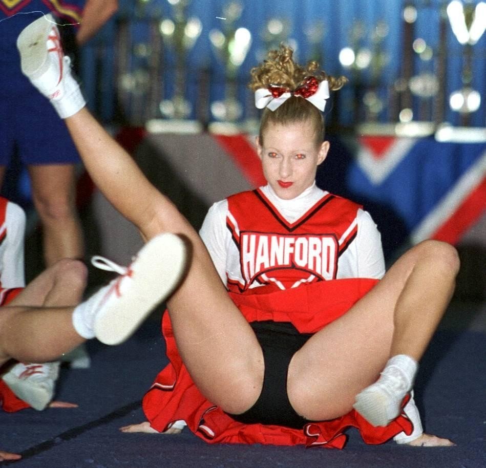 Candid cheerleader upskirt photo