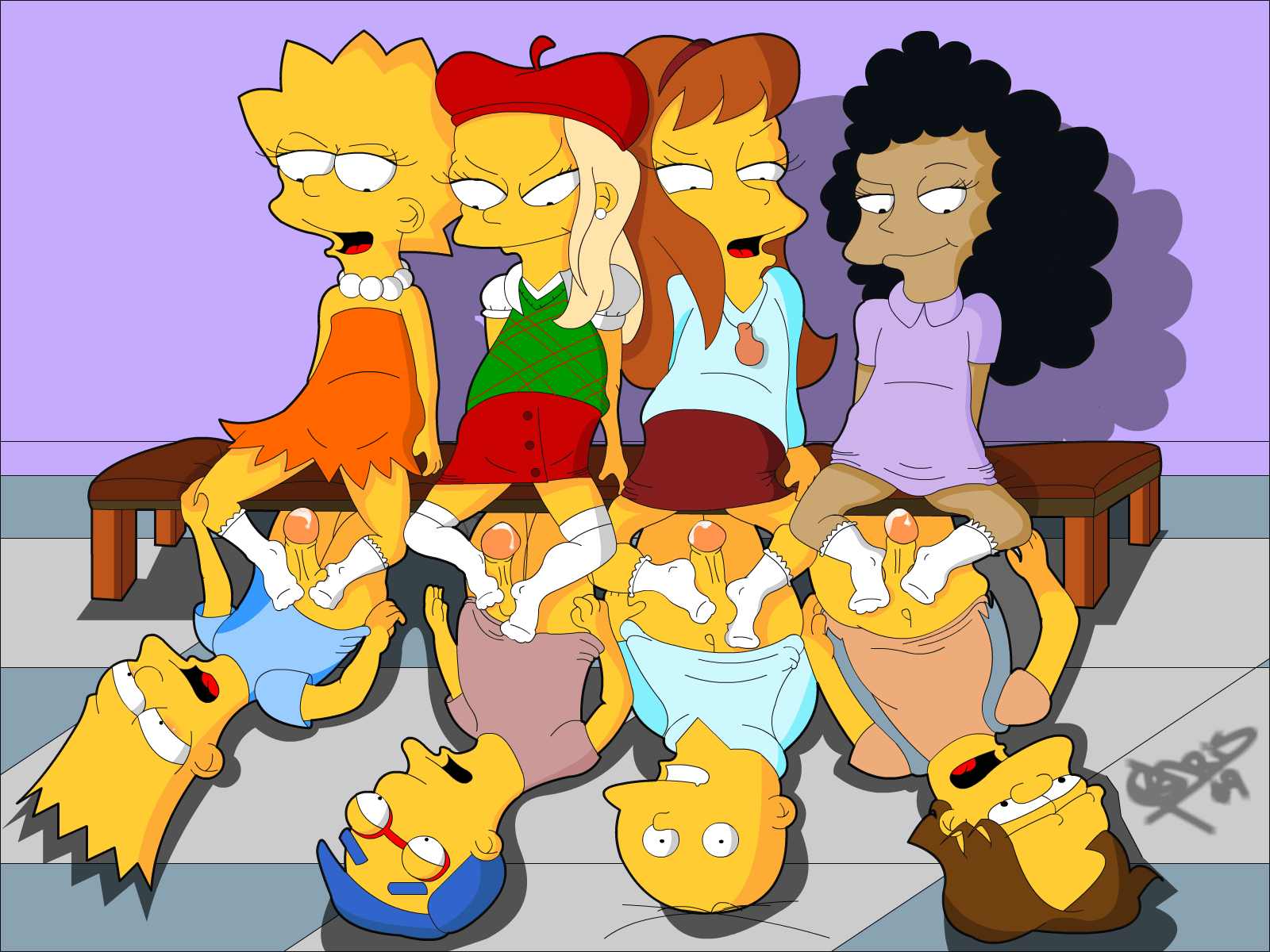 Air A. reccomend Bart lisa simpson naked