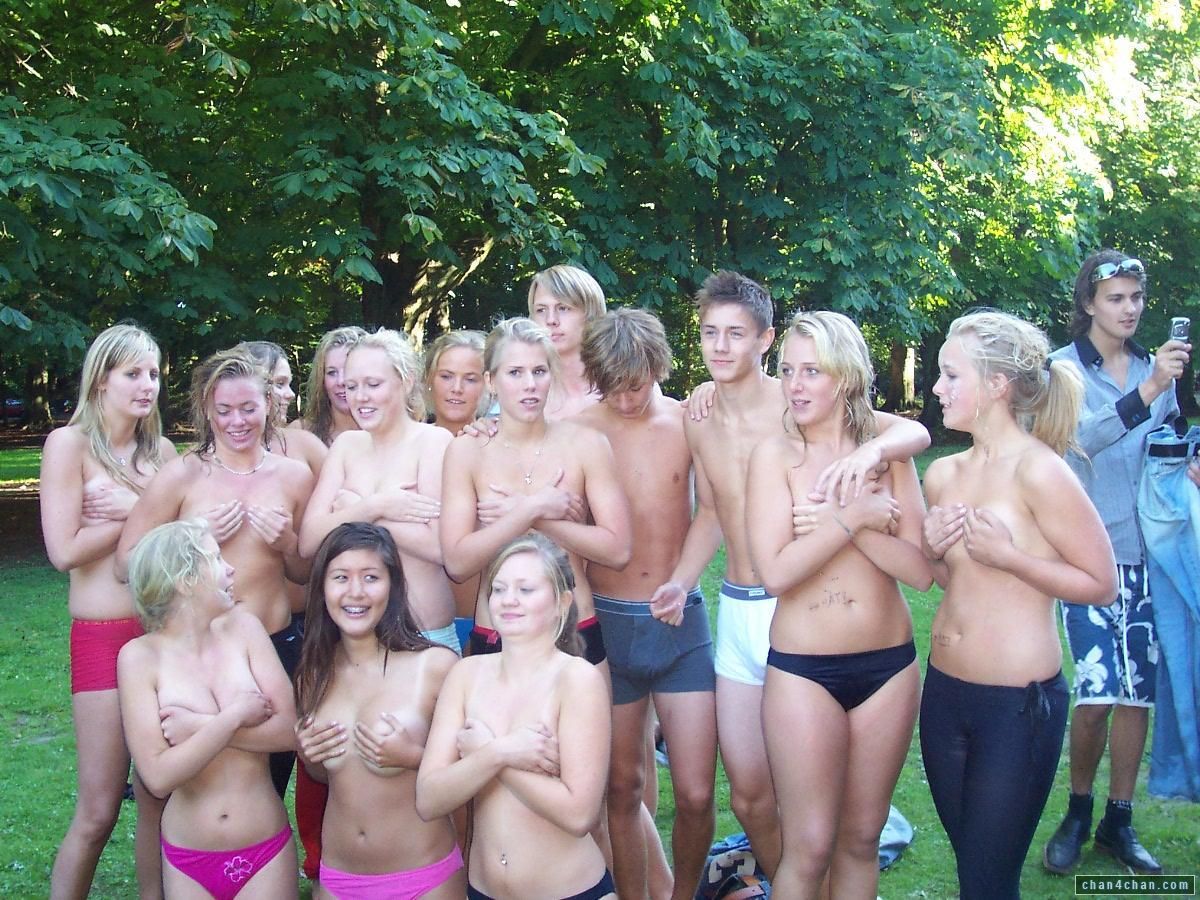 Candid Topless Women In Groups