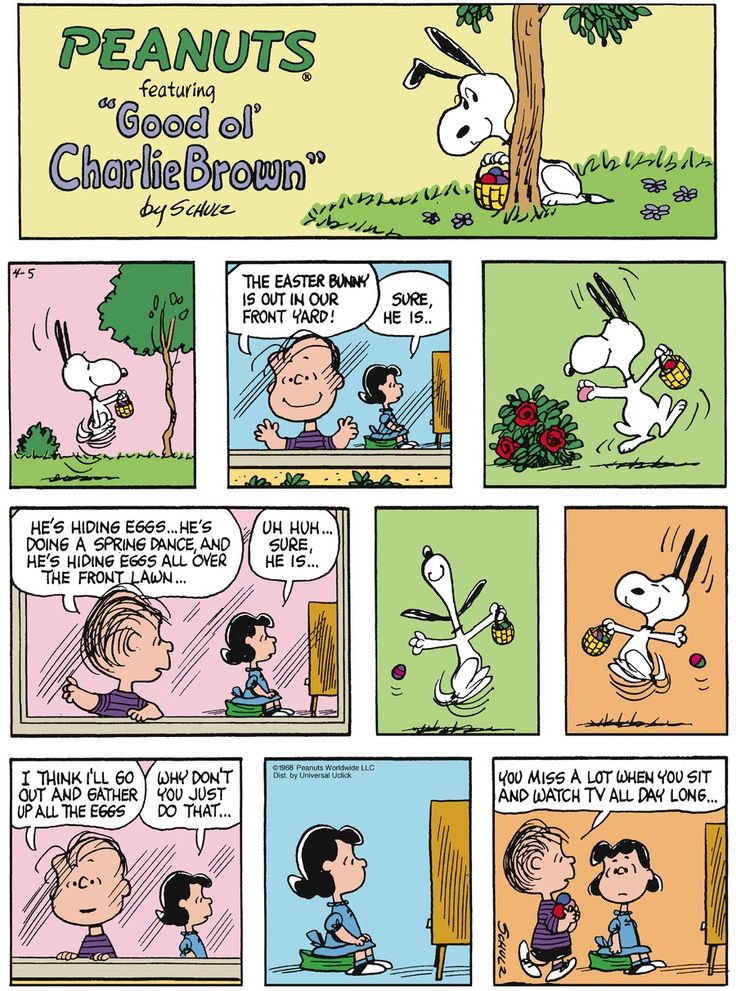 Bishop reccomend Comic strip peanuts is named after