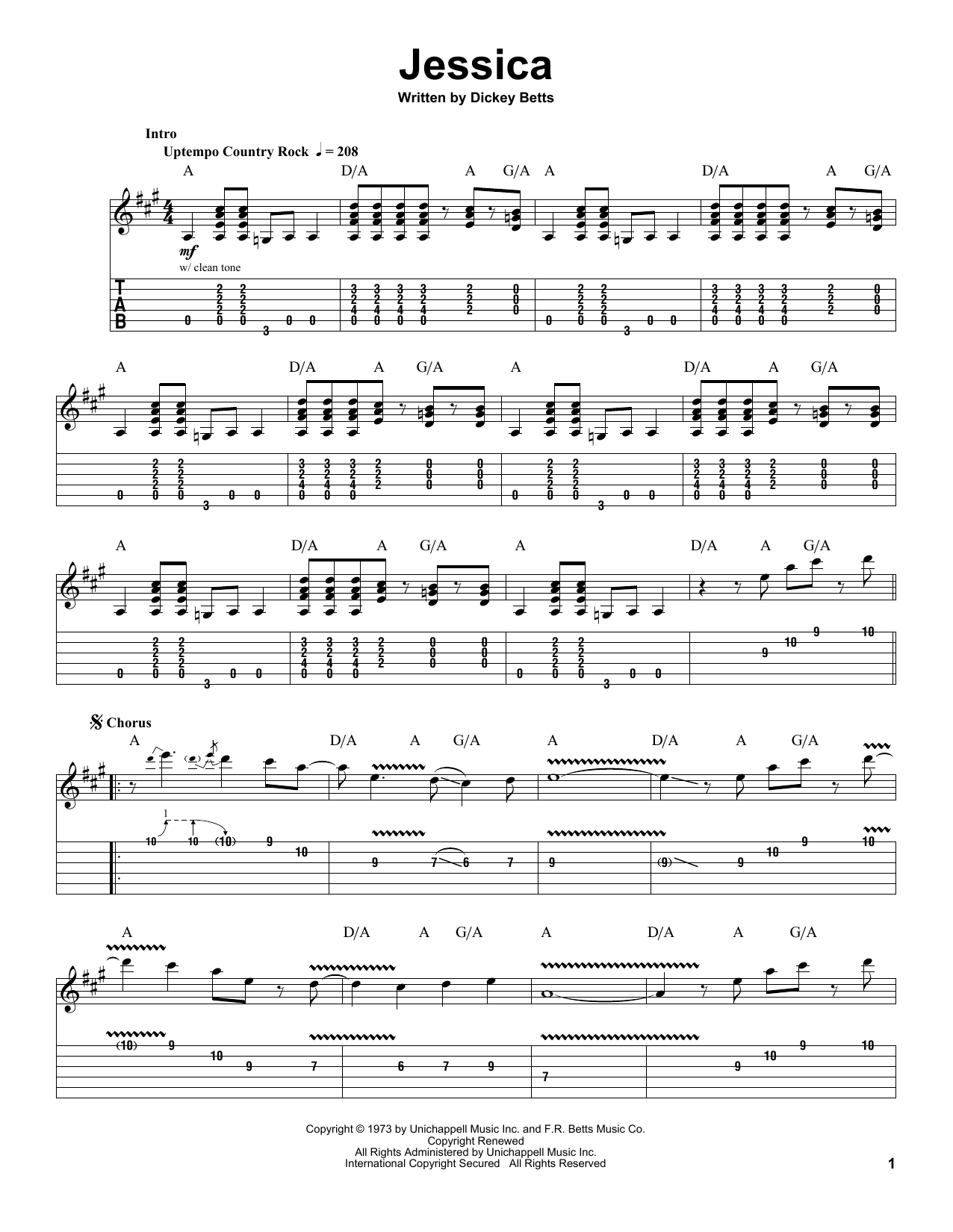 best of Guitar tab naked Free brothers band