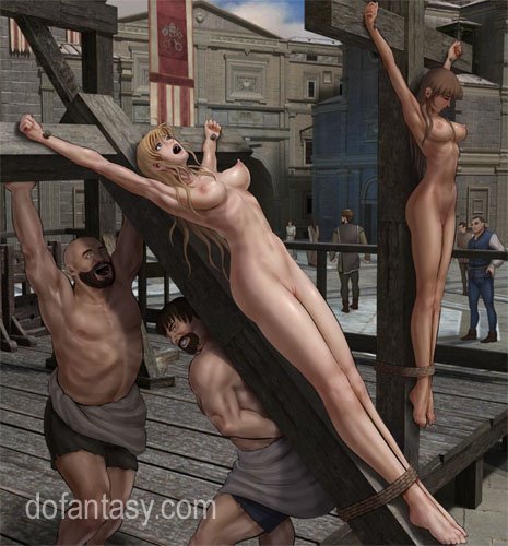 Crucified for bdsm