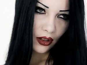 Egg T. reccomend Goth girl licking lips