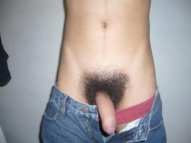 Shaving hairy dick