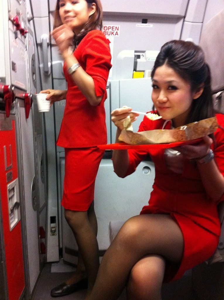 Asian air stewardess