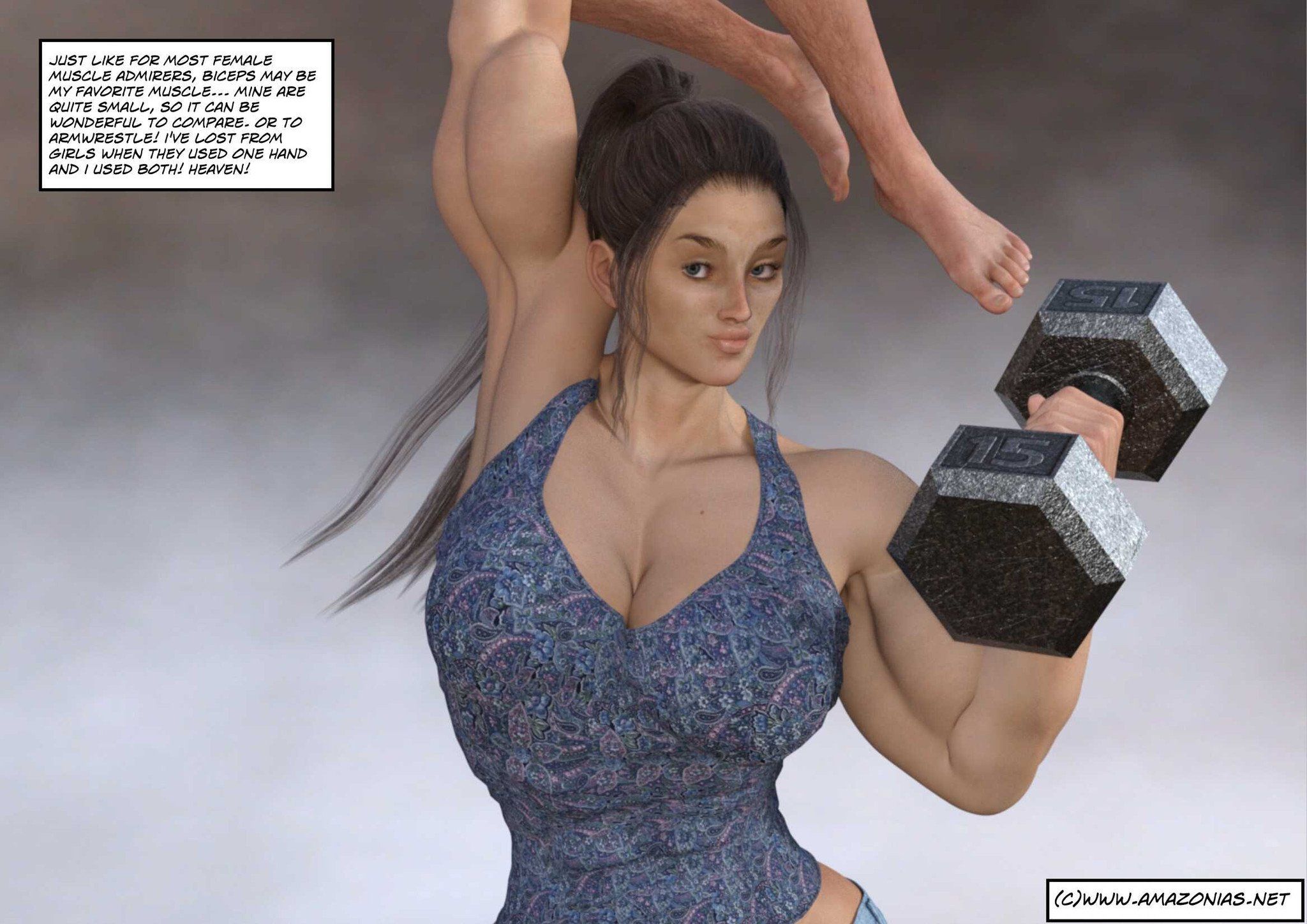 Muscle woman domination