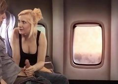 Public airplane sex