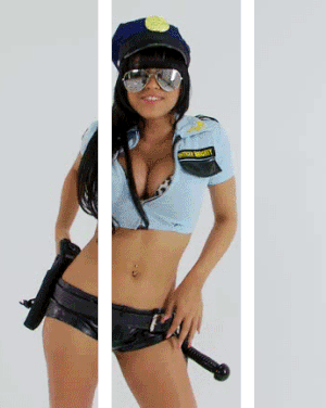 Sexy black cops big tits